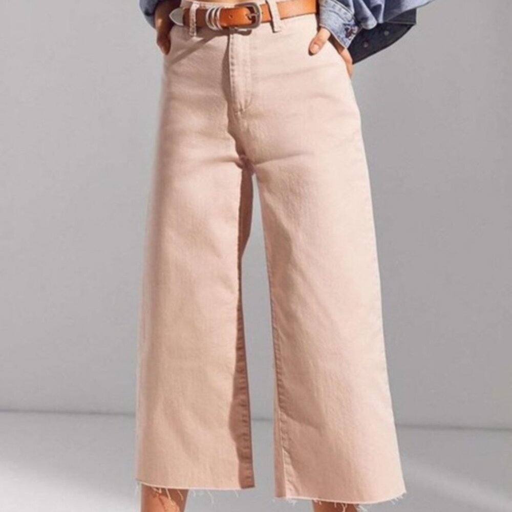 BDG Urban Outfitters Pale Pink Wide Leg Crop 2